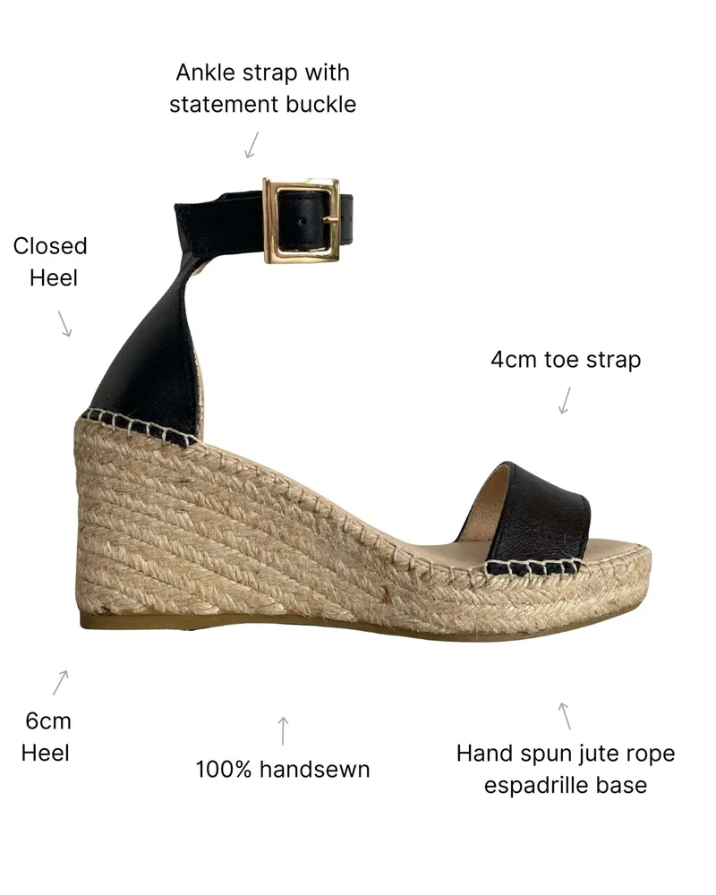 SHOEQ Olivia Espadrille Wedge