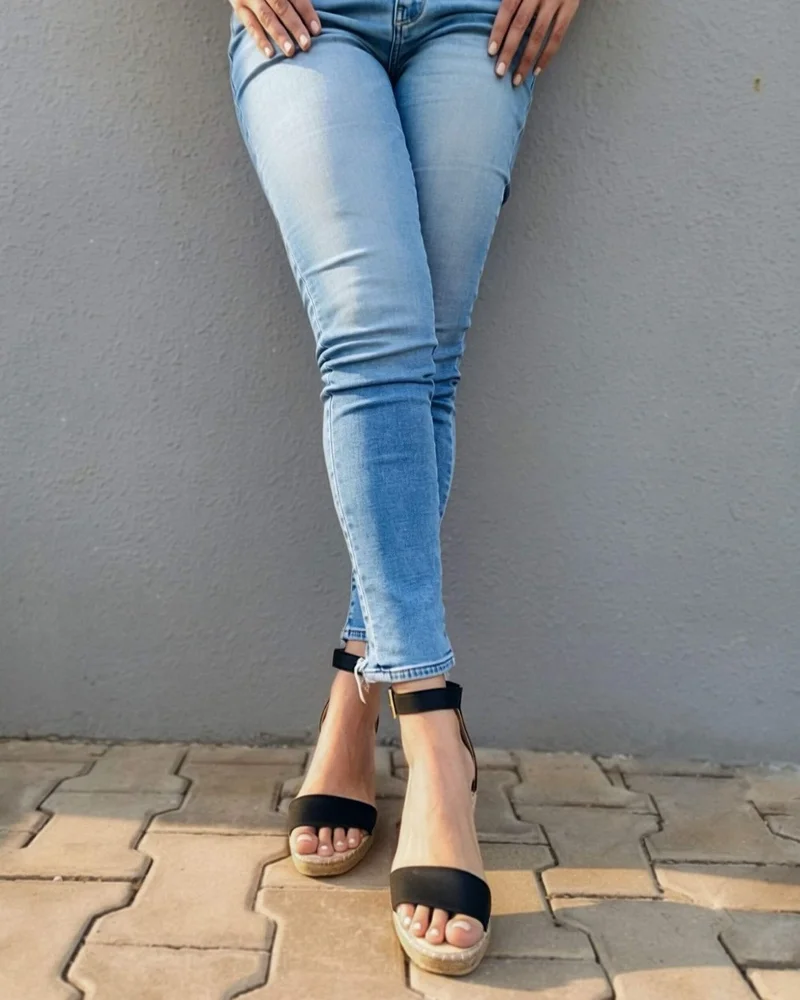 SHOEQ Midnight Olivia Espadrille Wedge for Women | Best Price UAE