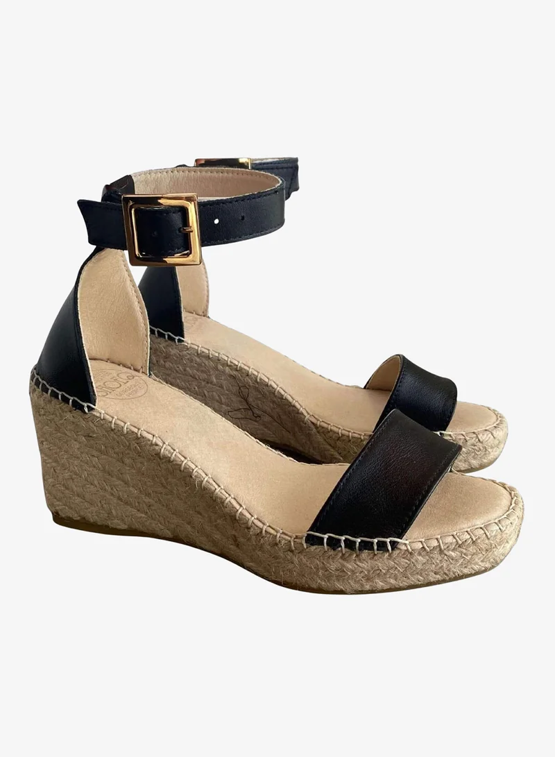SHOEQ Midnight Olivia Espadrille Wedge for Women | Best Price UAE