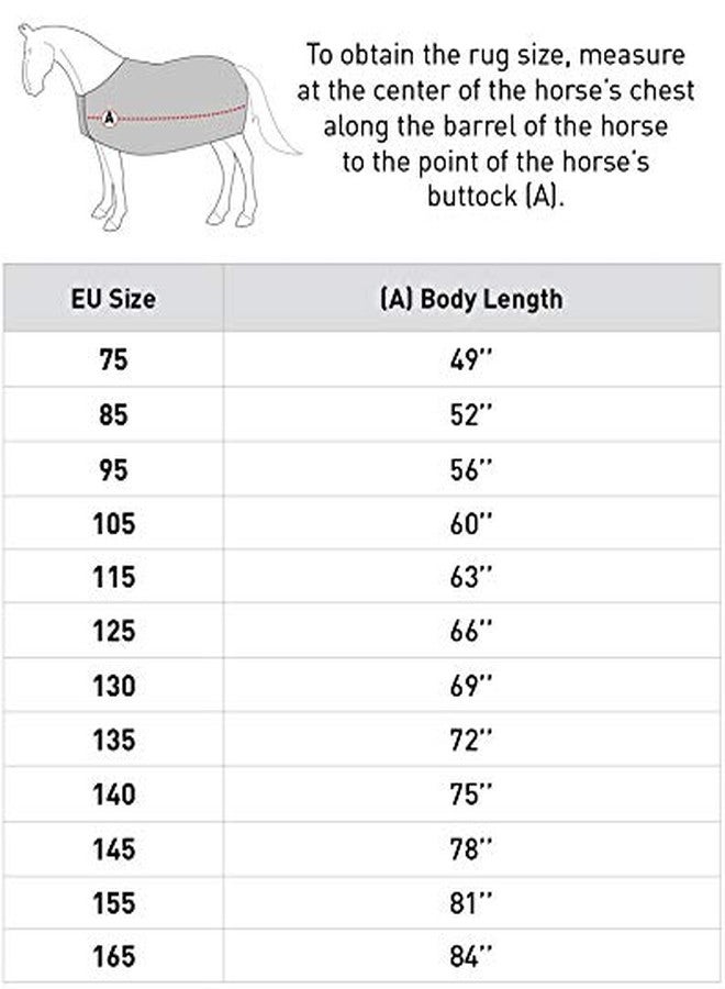 HORZE Nevada 1200D Lightweight Waterproof Horse Turnout Rain Sheet (No Fill) - Dark Navy - 69 in - Image 2