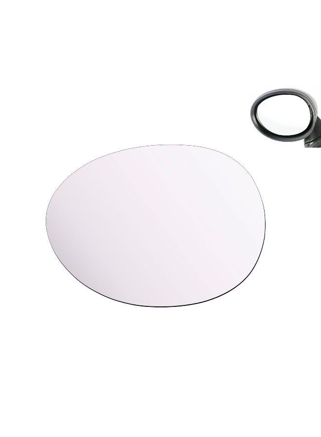 Reyee زجاج مرآة جانبية ReYee مناسب لسيارة ميني كوبر 2014-2022 ميني كوبر كلوبمان 2016-2018 ميني كوبر كانتريمان 2017 استبدال زجاج مرآة السائق الجانبية اليسرى بدون لوحة خلفية مسطحة بما في ذلك لاصق - Image 2