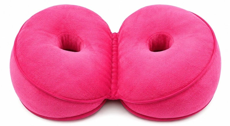 Orthopedic Coccyx Seat Cushion for Tailbone Relief, Ergonomic Donut Pillow, Plush Velvet Comfort Cushion with Anti-Slip Base for Office Chair, Car Seat, Home & Travel - Image 1