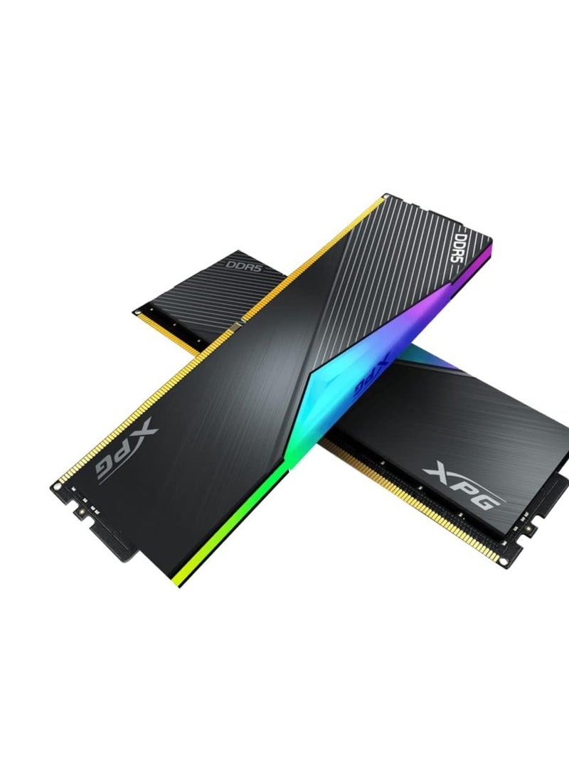 ADATA XPG Lancer DDR5 RGB 5200MHz 32GB (2x16GB) CL38-38-38 UDIMM 288-Pins Desktop SDRAM Memory RAM Kit (AX5U5200C3816G-DCLARBK) - Image 2