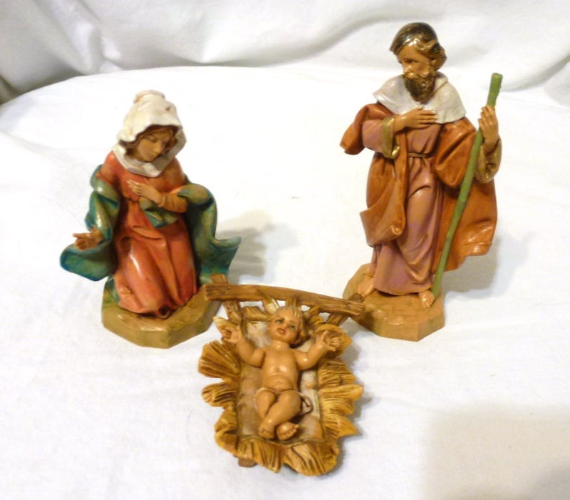 Roman Fontanini by Roman Classic Holy Family Nativity Set, 3-Piece, 5-Inch Each - Image 1