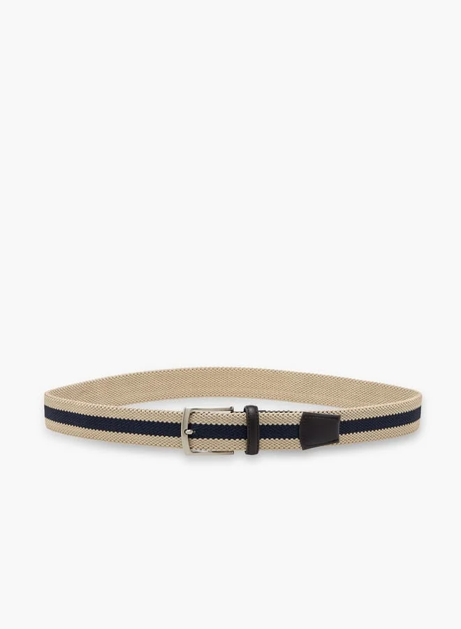 LBL by Shoexpress Men's Textured Belt with Pin Buckle Closure