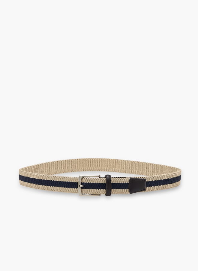 LBL by Shoexpress Men's Textured Belt with Pin Buckle Closure  - Image 3