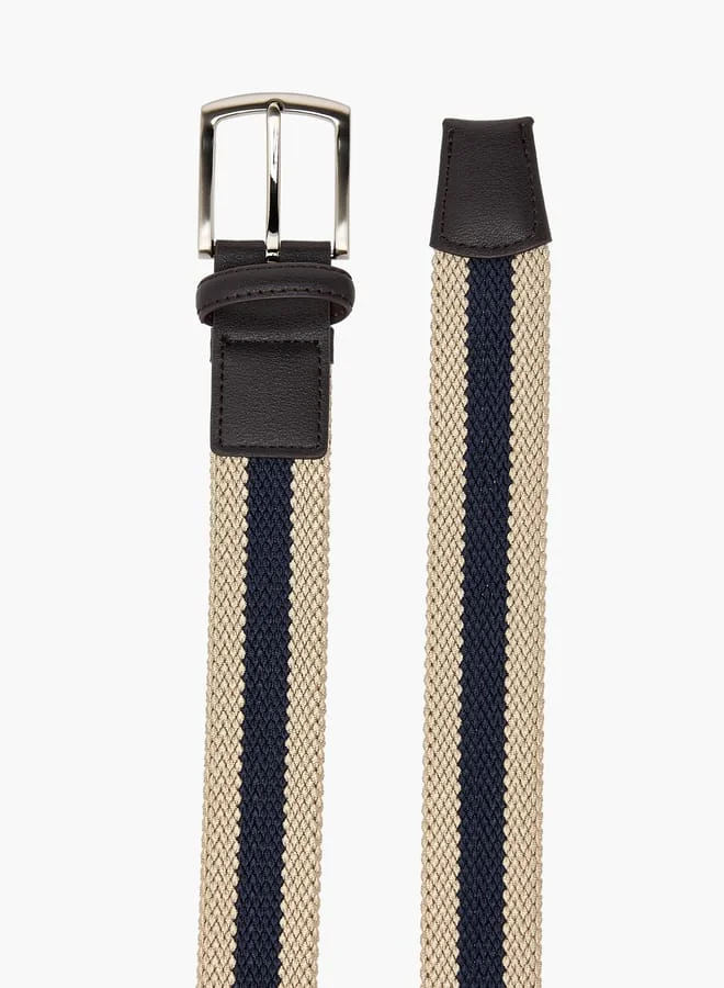 LBL by Shoexpress Men's Textured Belt with Pin Buckle Closure