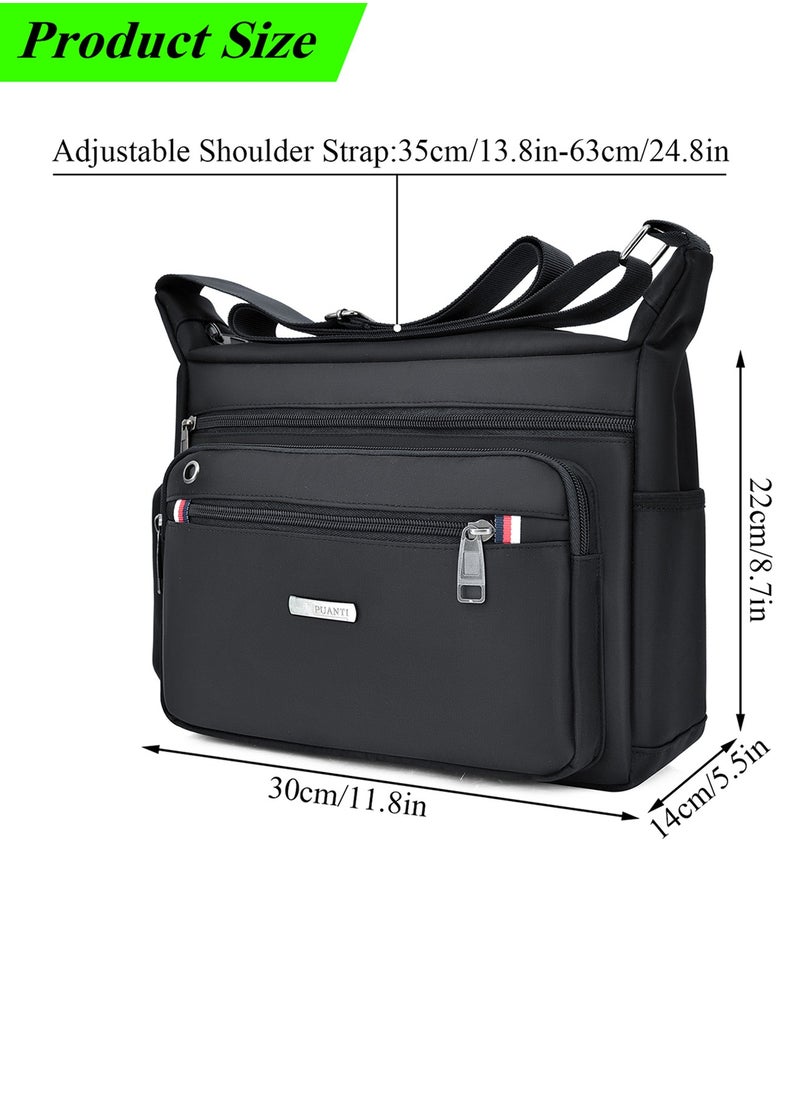 Qiccijoo Messenger Bag for Men,Shoulder Bag for All-Purpose Use Travel Bag Sling Bag Crossbody Bags for Work Business(Black) - pzsku/ZC16345D9D2CA9EB43D43Z/45/_/1705137744/945e7437-8ba4-4d70-aadb-ad71817e27e3