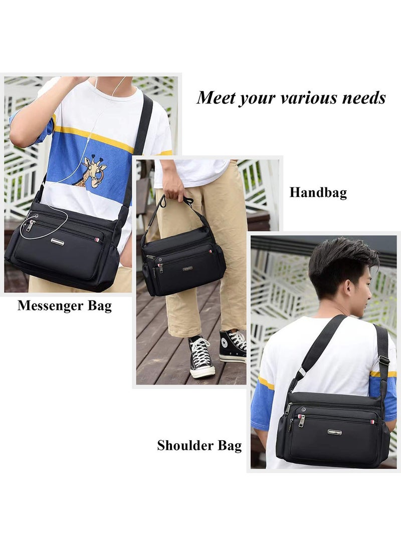 Qiccijoo Messenger Bag for Men,Shoulder Bag for All-Purpose Use Travel Bag Sling Bag Crossbody Bags for Work Business(Black) - pzsku/ZC16345D9D2CA9EB43D43Z/45/_/1705137998/614013b4-5d8e-4f7f-bf19-5c35a64f7836