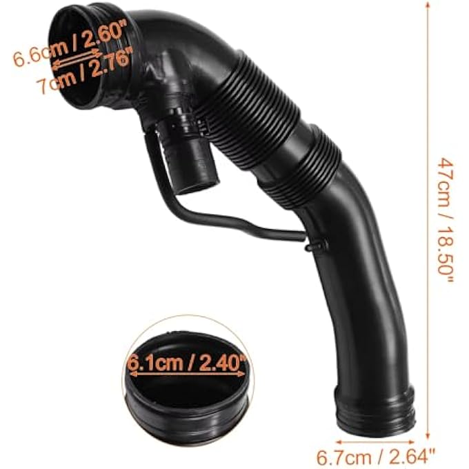 CHEFRU Air Intake Tube Hose Compatible With A3 8P1 1.6 2003 2004 2005 2006 2007 2008 2009 2010 2011 2012 Engine Air Intake Hose Air Filter Pipe Tube 1K0129684AE - Image 3