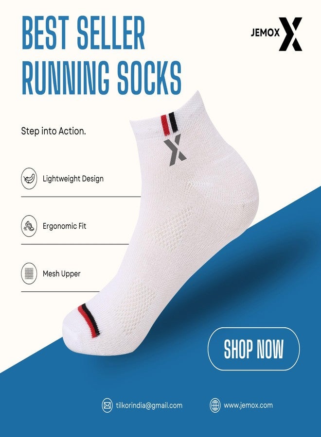 JEMOX UNAAR MOX | Ankle Length | Odour-Free & Breathable | Padded Base & Anti-bacterial | 3X Softer than Cotton Pack of 5 - Image 3