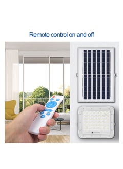 Generic 50 واط 168 قطعة تعمل بالطاقة الشمسية أضواء LED في الهواء الطلق مصباح للطاقة الشمسية 5000 مللي أمبير بطارية السيارات الغسق إلى الفجر ضوء الأضواء الكاشفة الأمن الشمسي  - Image 4