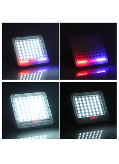 Generic 50 واط 168 قطعة تعمل بالطاقة الشمسية أضواء LED في الهواء الطلق مصباح للطاقة الشمسية 5000 مللي أمبير بطارية السيارات الغسق إلى الفجر ضوء الأضواء الكاشفة الأمن الشمسي  - Image 3