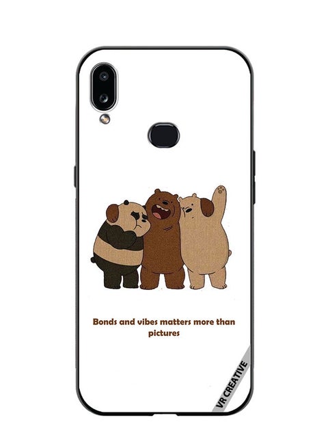 Protective Case Cover For Samsung Galaxy A10s Bonds And Vibes Matters More Than Pictures Design Multicolour