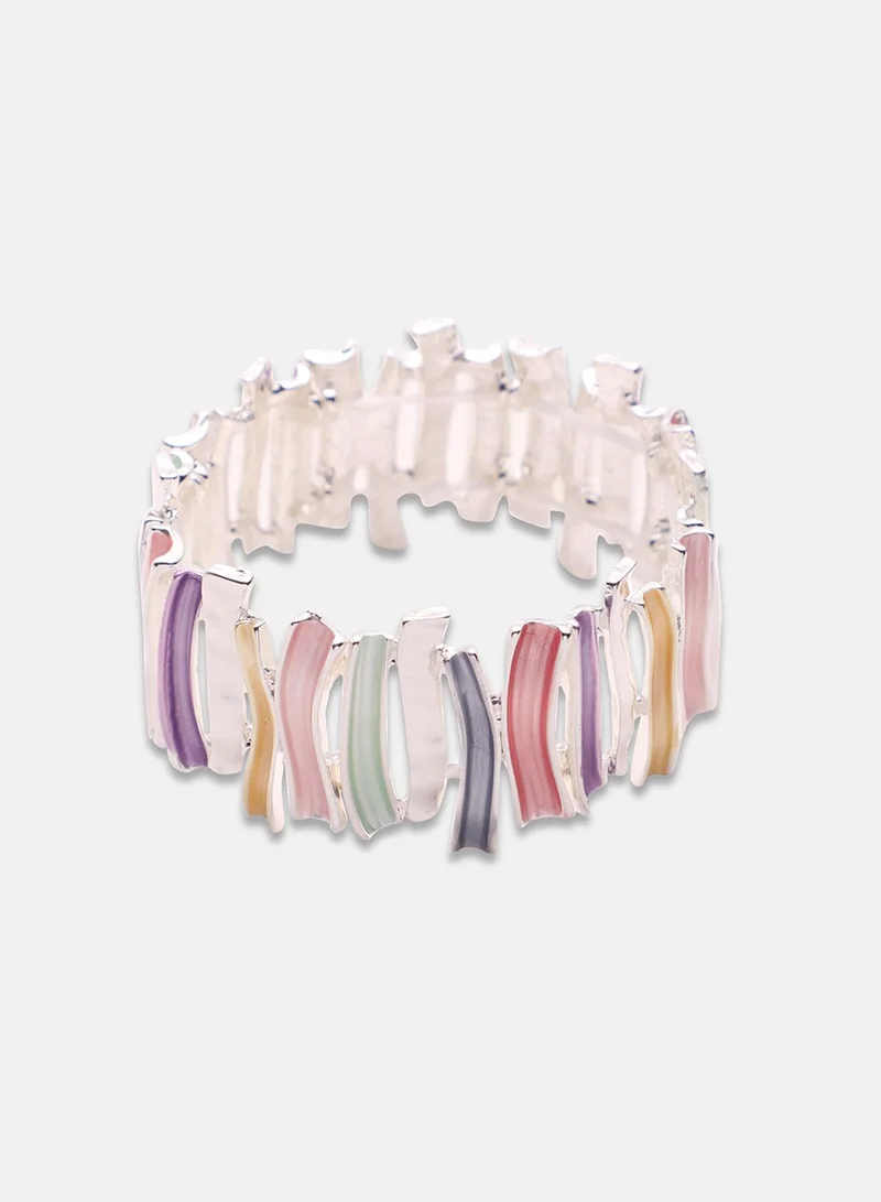 SOHI Metallic Chunky Artificial Bracelet Jewellery