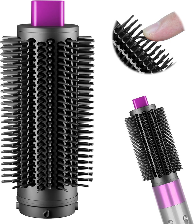 ZEPHBLOW Upgraded Round Volumizing Brush for Dyson Airwrap, Round Brush Attachment Compatible with Airwrap HS01/05/08, Flexible Bristles for Root Lift Volume Frizz Control Styling Volumizing, Rose - Image 1