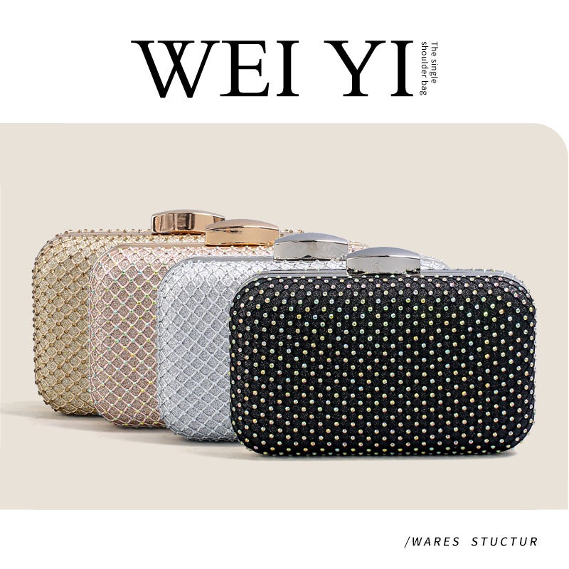 Style Hand-Held Evening Bags, Women'S Pu Leather Banquet Shiny Trendy Stylish Party Clutch Evening Bags For Prom - Image 3