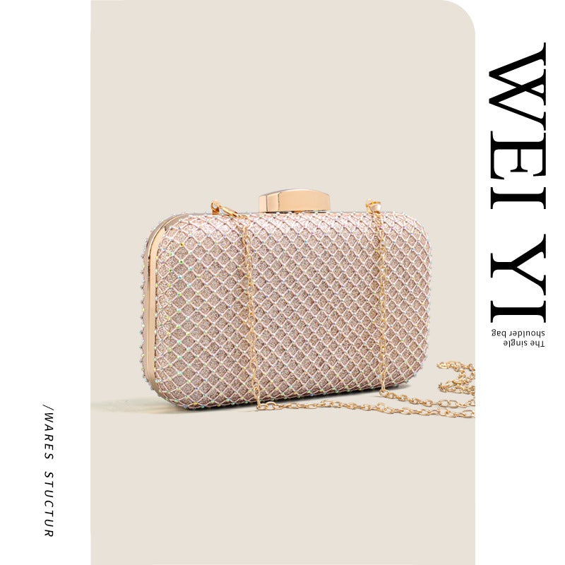 Style Hand-Held Evening Bags, Women'S Pu Leather Banquet Shiny Trendy Stylish Party Clutch Evening Bags For Prom - Image 2