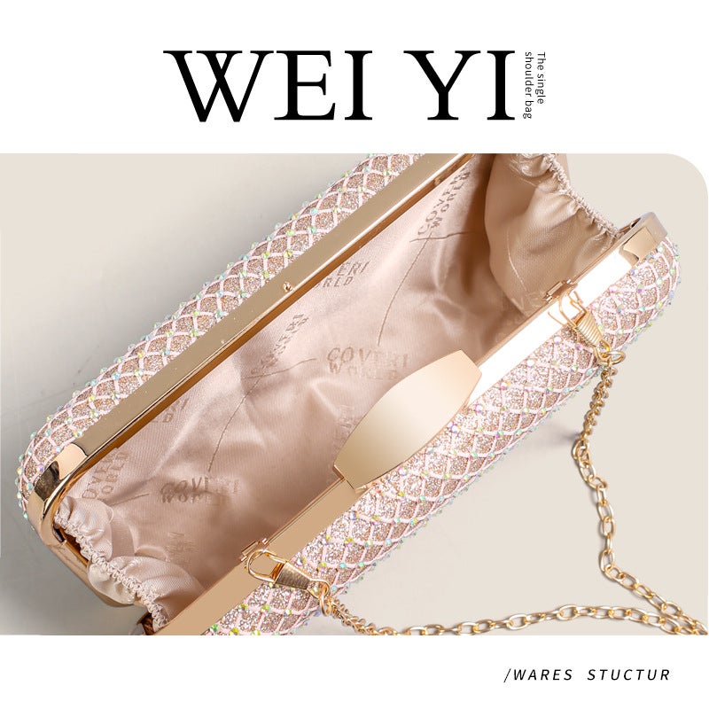 Style Hand-Held Evening Bags, Women'S Pu Leather Banquet Shiny Trendy Stylish Party Clutch Evening Bags For Prom - Image 5