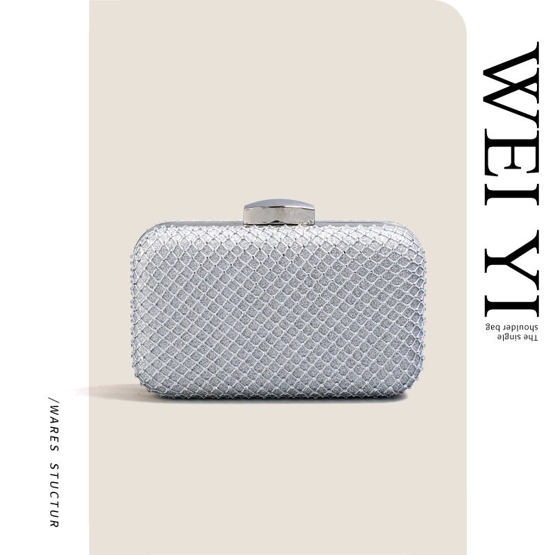 Style Hand-Held Evening Bags, Women'S Pu Leather Banquet Shiny Trendy Stylish Party Clutch Evening Bags For Prom - Image 1