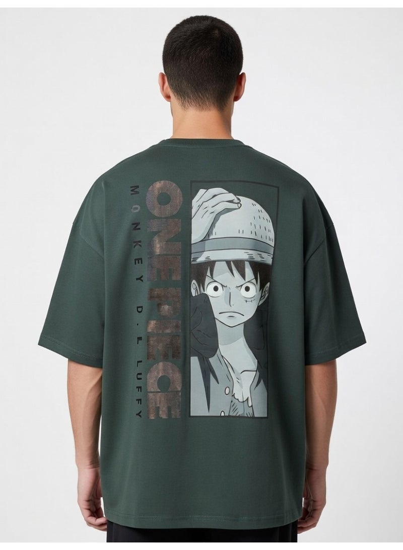 One Piece MENS T-SHIRT OVERSIZE DROPPED SHOULDER T-SHIRT - Image 4