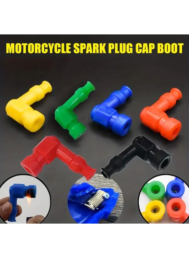 Red Waterproof Spark Plug Cap 90 Degree Motorcycle Ignition Coil For Maximum Performance - Image 1