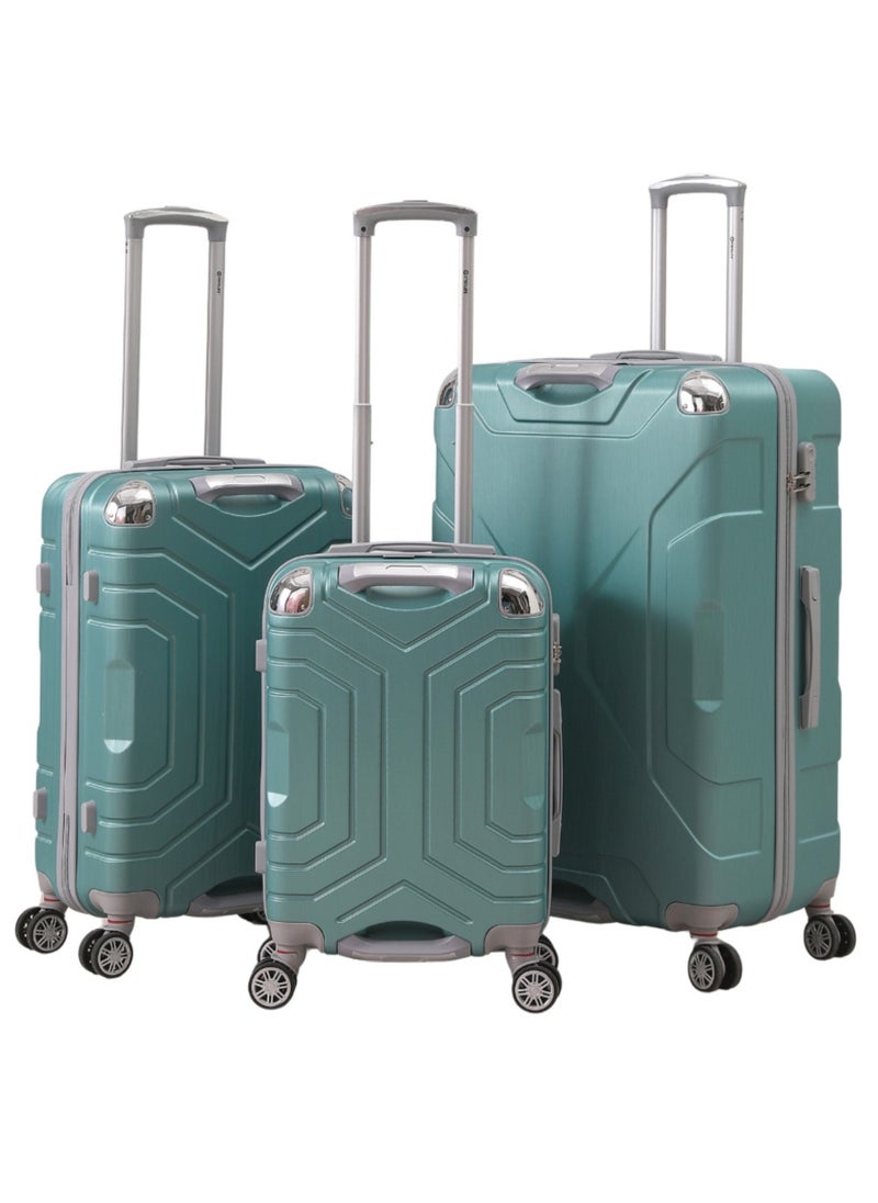 STARLIFE 3 Piece ABS Hard side Trolley Luggage Set Spinner Wheels with Number Lock 20/24/30 Inch  - Image 1
