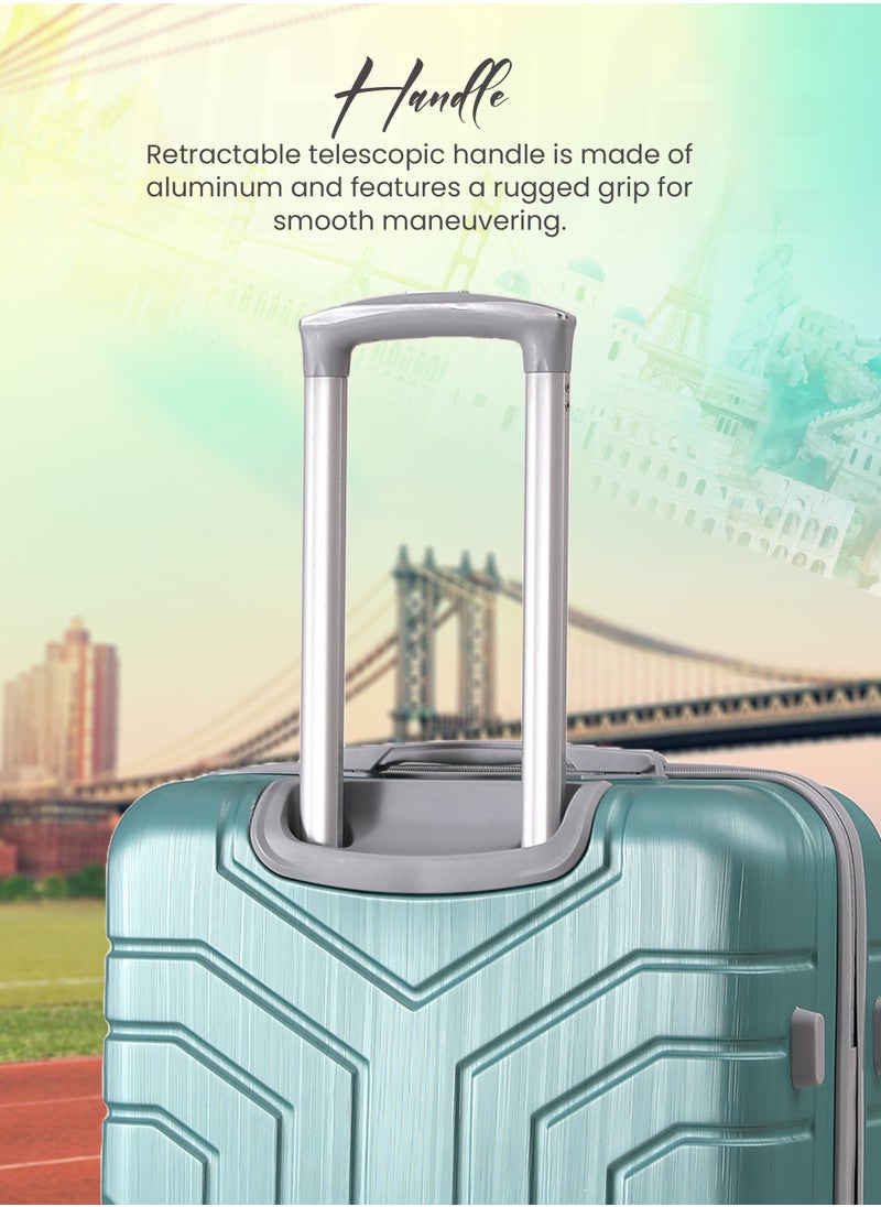 STARLIFE 3 Piece ABS Hard side Trolley Luggage Set Spinner Wheels with Number Lock 20/24/30 Inch  - Image 4