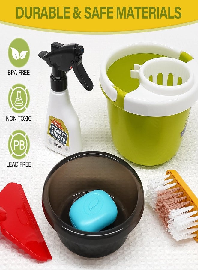 Dreamon Toddler Cleaning Set - 14Pcs Kids Cleaning Toy Set with 2-in-1 Kids Vacuum That Really Works, Pretend Home Cleaning Play Set for Toddler Age 3-7, Christmas Birthday Gift for Girls Boys（Blue） - Image 4