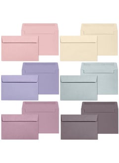 MATICAN A4 Envelopes 48Pack Colored Envelopes 4X6 Envelopes For Invitations Pastel Colored Envelopes A4 4 1/4 X 6 1/4 Inches 6 Muted Pastel Colors  - Image 1