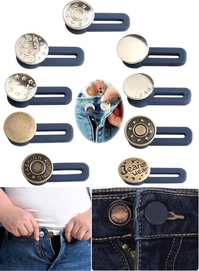 18 Pack Men's and Women's Metal Trouser Extenders - Seamless Waistband Extenders for Jeans, Collars, and Cuffs - Image 1