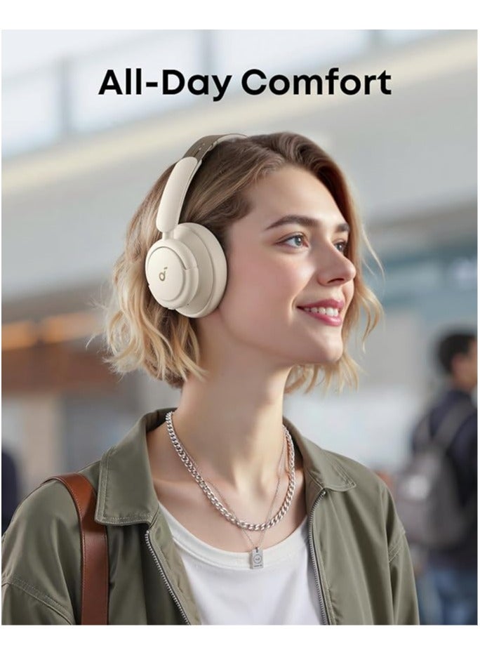 Soundcore Q30 Hybrid Active Noise Cancelling Headphones with Multiple Modes, Hi-Res Sound, 50H Playtime, Fast Charge, Soft Earcups, Bluetooth Headphones, Travel White - Image 5