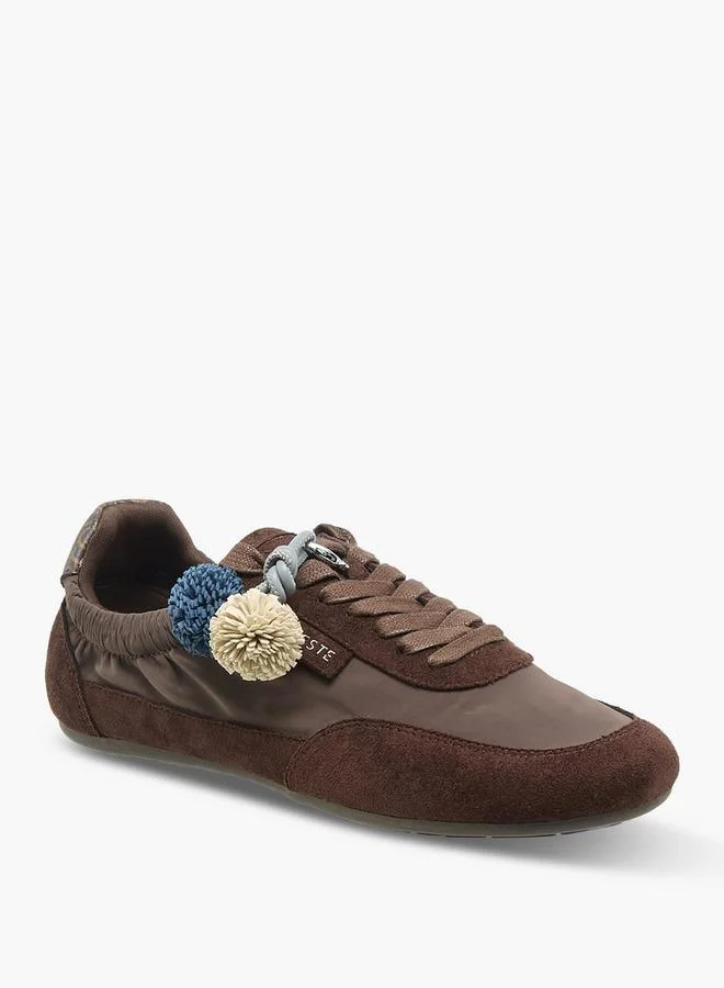Celeste Women Pom-Pom Detail Ankle Sneakers