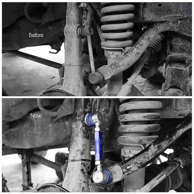 JS SUPER WORK Adjustable Sway Bar LinkFront Stabilizer Bar Link Kit Fit For T0Y0Ta Fj CruiserFortunerHiluxLand Cruiser Prado12Mm Ball Joint Link - Image 3