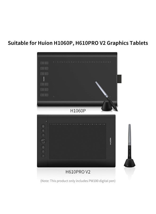 PW100 Digital Pen Battery-free Digital Pen with 2 Programmable Buttons for H1060P H610PRO V2 Graphic Tablets