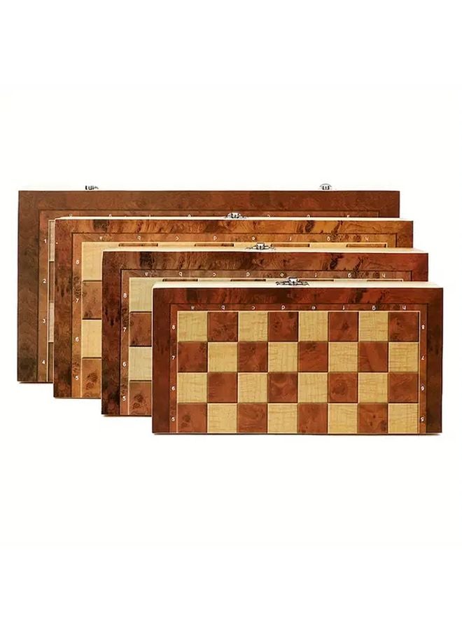 Standard Wooden Chess Set 11 42 Inch Folding Board With Flocking Bottom - Image 3