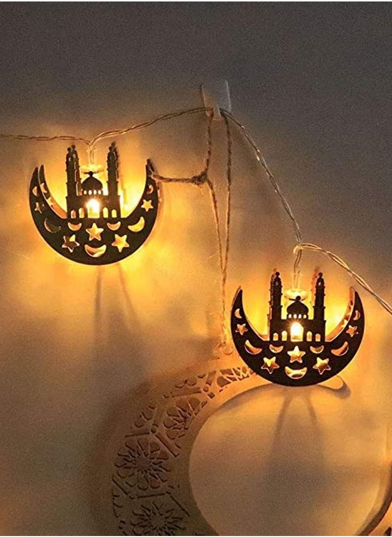 co arma A transparent chain of lamps suitable for the atmosphere of Ramadan, 120 cm  - Image 1