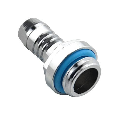 BXQINLENX Silver Chrome G1/4" to 7/16" Barb Fitting (Tubing ID 9.5MM) for Computer Water Cooling System Through Joint Straight Joint(4 PCS) - Image 5