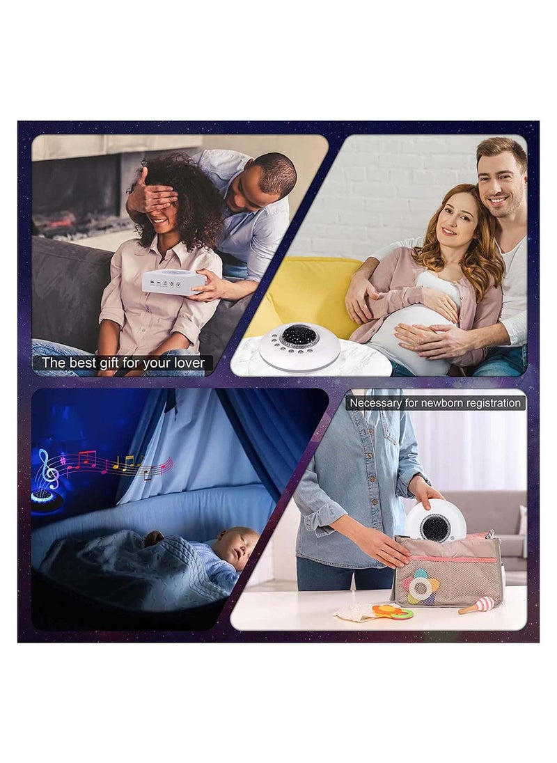SYOSI - White Noise Machine for Sleeping Baby Kids Adult Sound Machine with Night Light Starry Ambient Light 28 Soothing Sounds Portable Sleep Noise Maker for Home Travel Bedroom Nursery Decor - Image 1