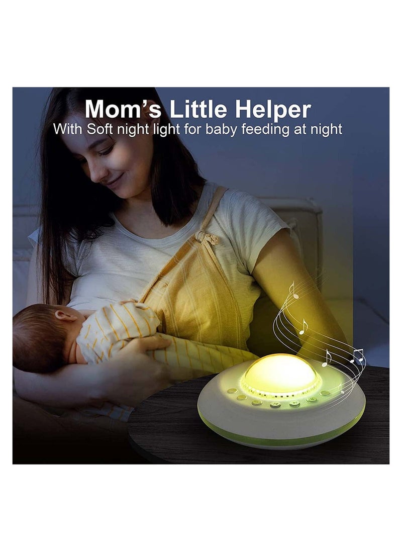 SYOSI - White Noise Machine for Sleeping Baby Kids Adult Sound Machine with Night Light Starry Ambient Light 28 Soothing Sounds Portable Sleep Noise Maker for Home Travel Bedroom Nursery Decor - Image 1