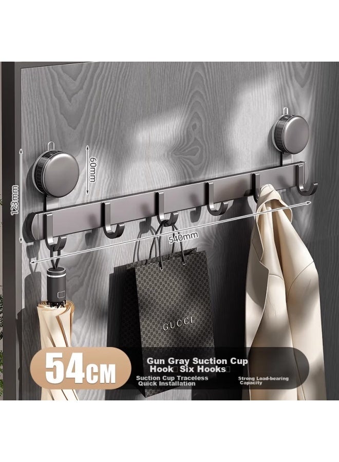 Muya Suction Cup Door Hook, Strong Adhesive, No Drilling Required, Bathroom Storage Rack Hook, Entrance Door Coat Rack, Storage Organizer - Image 1