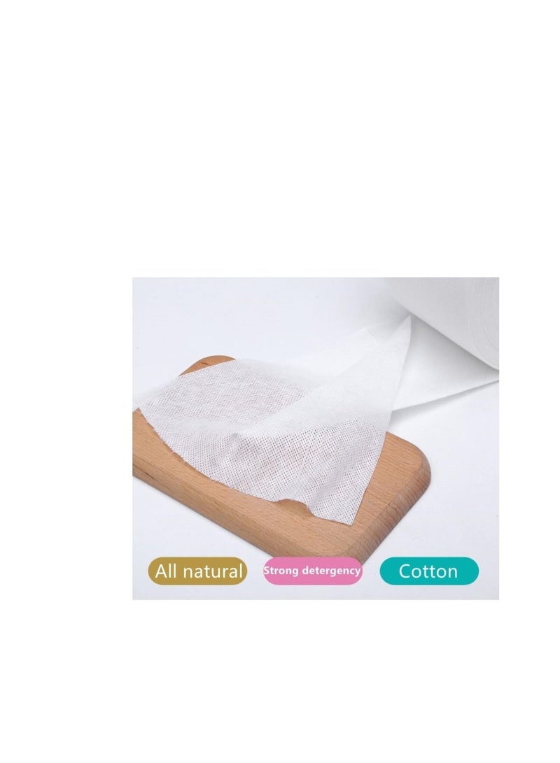 KASTWAVE منشفة وجه للاستخدام الجاف والرطب، 100% قطن، مناديل وجه سميكة للغاية، مناديل تنظيف وجه متعددة الاستخدامات لإزالة المكياج، للبشرة الحساسة | للعناية ببشرة الأطفال - Image 5