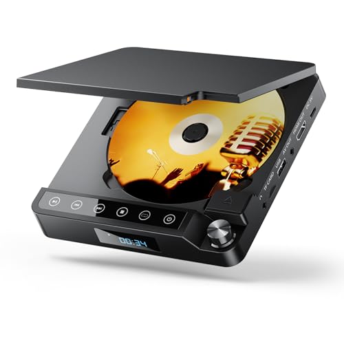 Desobry Mini DVD Player for TV, All Region Free DVD Player HDMI, Small Compact Flip-Top Design, with USB/TF Card Input, Supports PAL/NTSC - Image 1