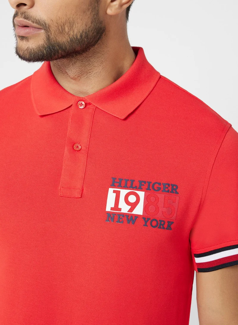 TOMMY HILFIGER Logo Slim Fit Polo
