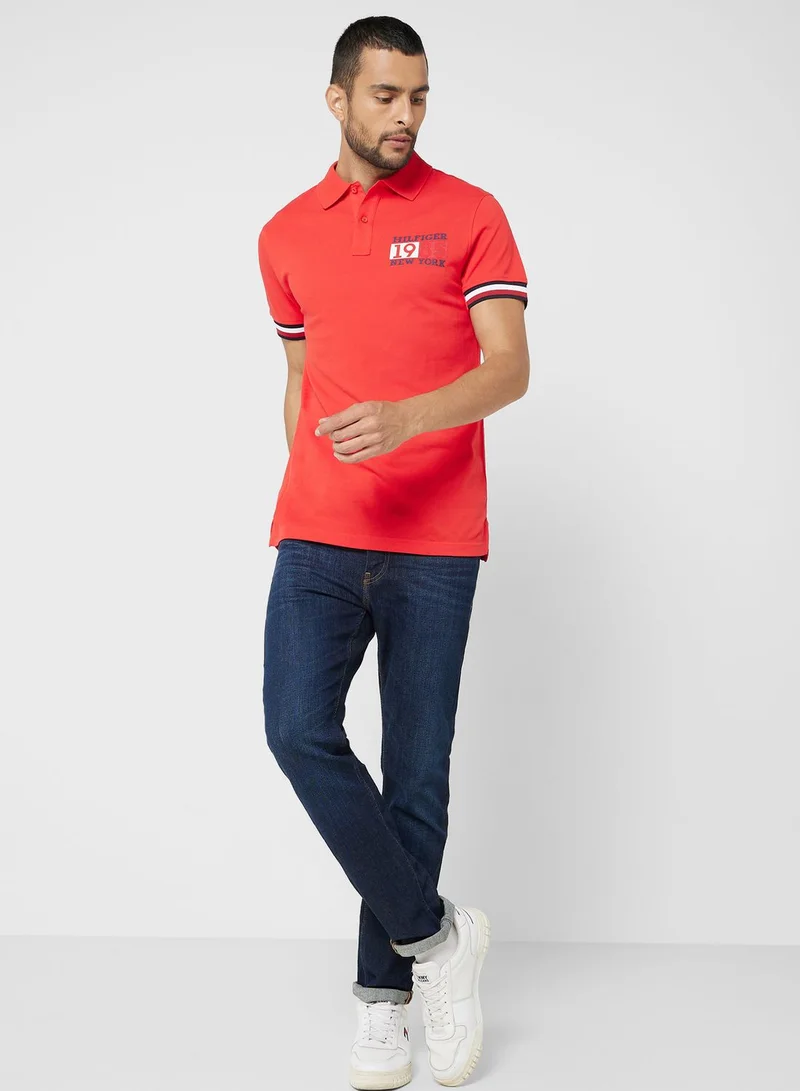 TOMMY HILFIGER Logo Slim Fit Polo