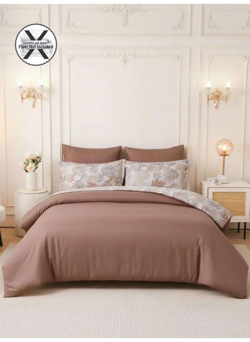 دوناتيلا طقم غطاء لحاف مطبوع، مقاس كينغ مناسب لسرير 200×200 سم - طقم سرير مكوّن من 6 قطع، قماش مايكروفايبر مصقول - 1 غطاء لحاف، 1 شرشف مطاطي، 2 كيس مخدة شام، 2 كيس مخدة (الحشوة غير متضمنة)