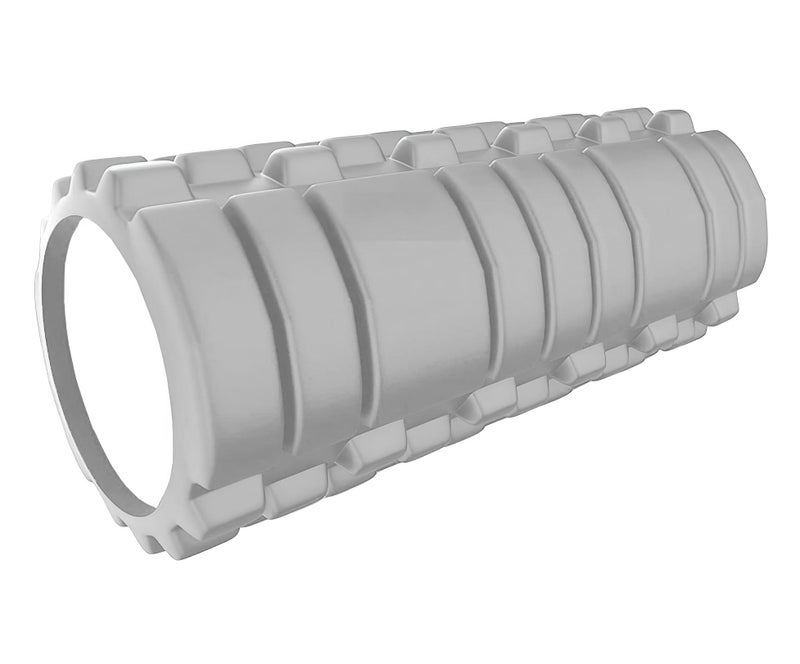 UDKI Foam Roller, Deep Tissue Massage and Body Pain High Density Foam Roller for Exercise in Gym, Home Back Roller for Muscle Recovery Massage Roller for Stretching - 33cm, Grey - Image 1