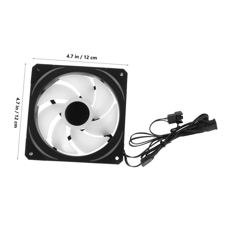 Black Infinity Mirror Argb PC Case Fan Quiet Cooling Dynamic Lighting Easy Install Single Pack - Image 3