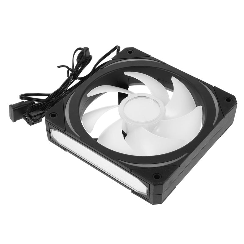 Black Infinity Mirror Argb PC Case Fan Quiet Cooling Dynamic Lighting Easy Install Single Pack - Image 2