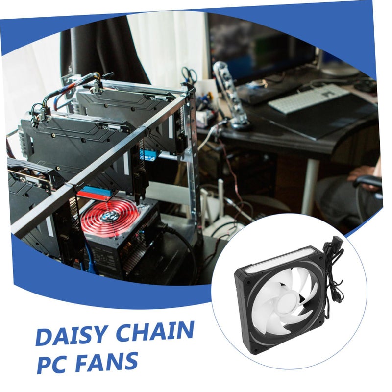 Black Infinity Mirror Argb PC Case Fan Quiet Cooling Dynamic Lighting Easy Install Single Pack - Image 4